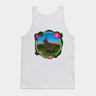 Cottontail Rabbit and Wild Roses Tank Top